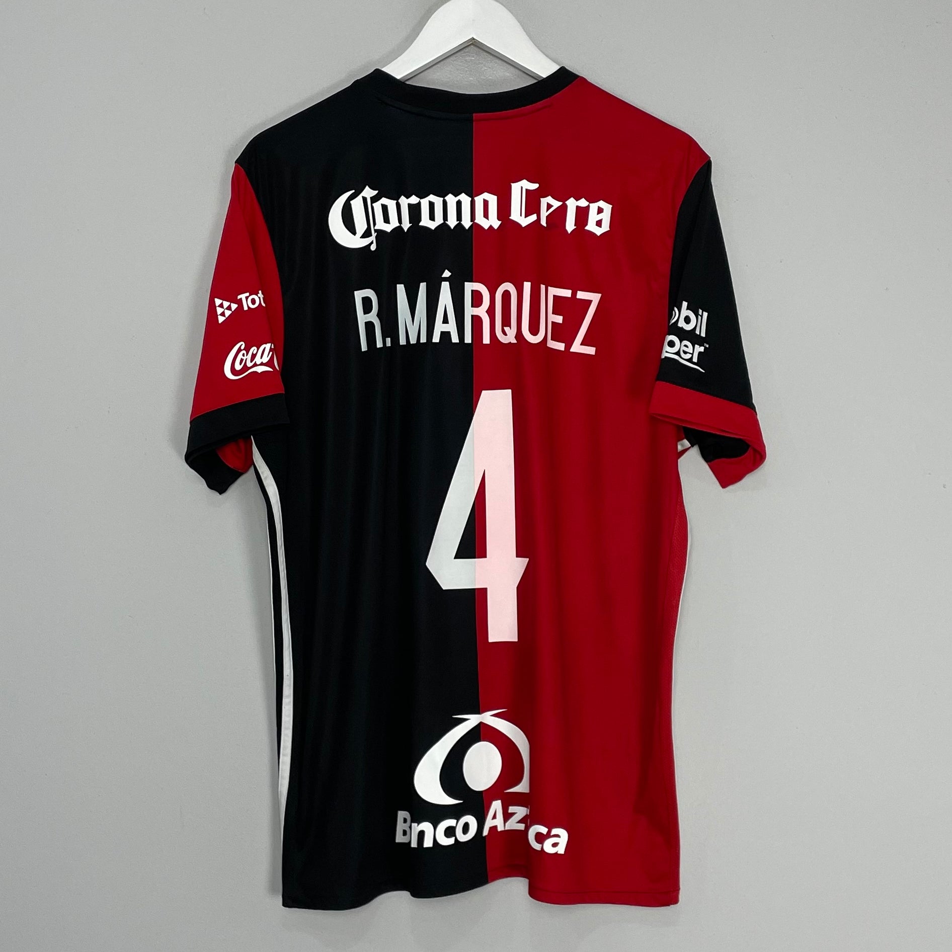 Shop 2017/18 ATLAS R.MARQUEZ #4 HOME SHIRT (XL) ADIDAS, classic football shirts, vintage football shirts & retro soccer jerseys at Cult Kits