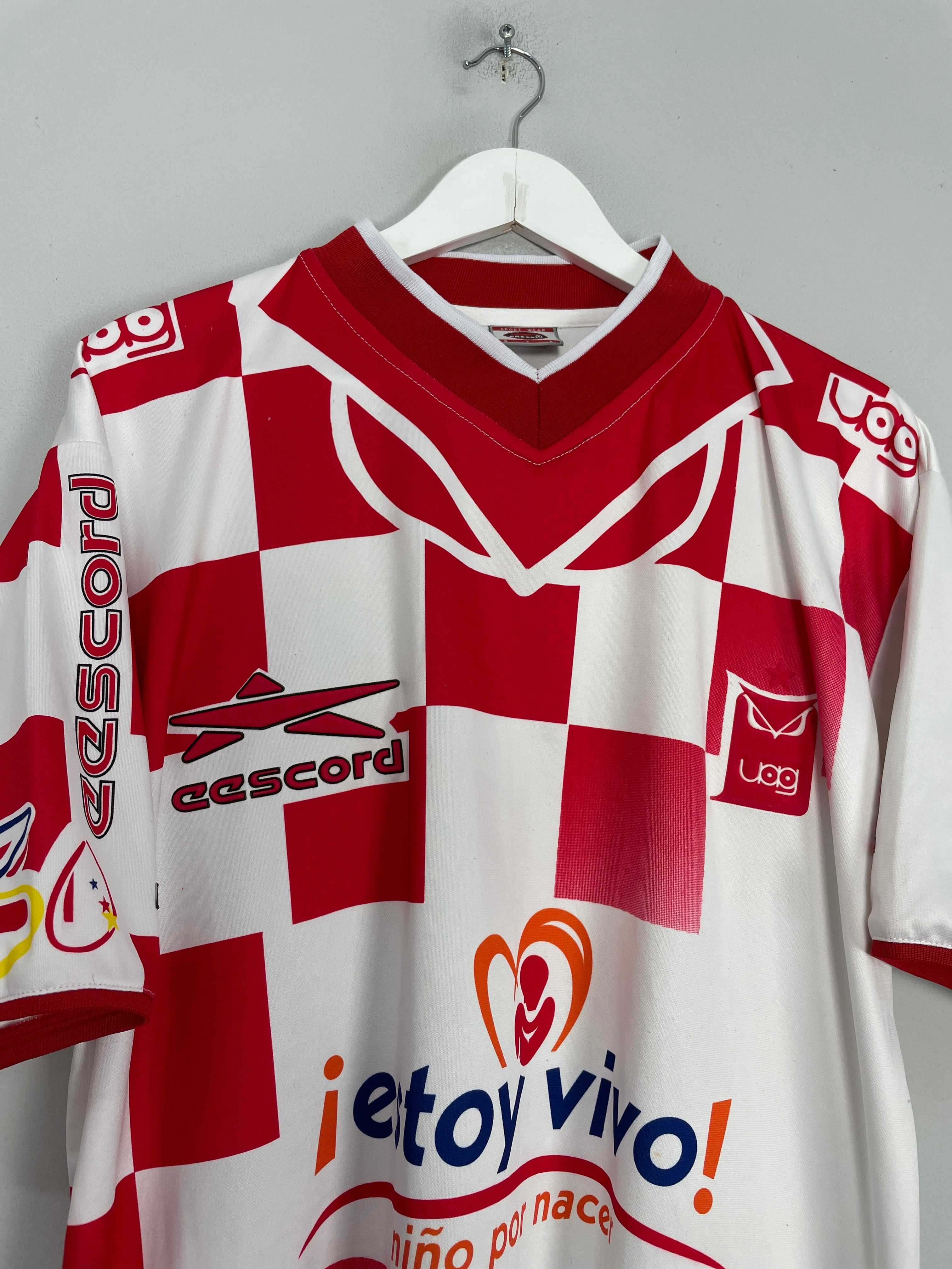 Shop 2000/01 TECOS FC BOFO #19 HOME SHIRT (L) EESCORD, classic football shirts, vintage football shirts & retro soccer jerseys at Cult Kits