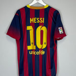 Shop 2013/14 BARCELONA MESSI #10 HOME SHIRT (L) NIKE, classic football shirts, vintage football shirts & retro soccer jerseys at Cult Kits
