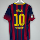 Shop 2013/14 BARCELONA MESSI #10 HOME SHIRT (L) NIKE, classic football shirts, vintage football shirts & retro soccer jerseys at Cult Kits