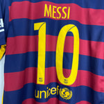 Shop 2015/16 BARCELONA MESSI #10 HOME SHIRT (XL) NIKE, classic football shirts, vintage football shirts & retro soccer jerseys at Cult Kits