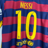 Shop 2015/16 BARCELONA MESSI #10 HOME SHIRT (XL) NIKE, classic football shirts, vintage football shirts & retro soccer jerseys at Cult Kits