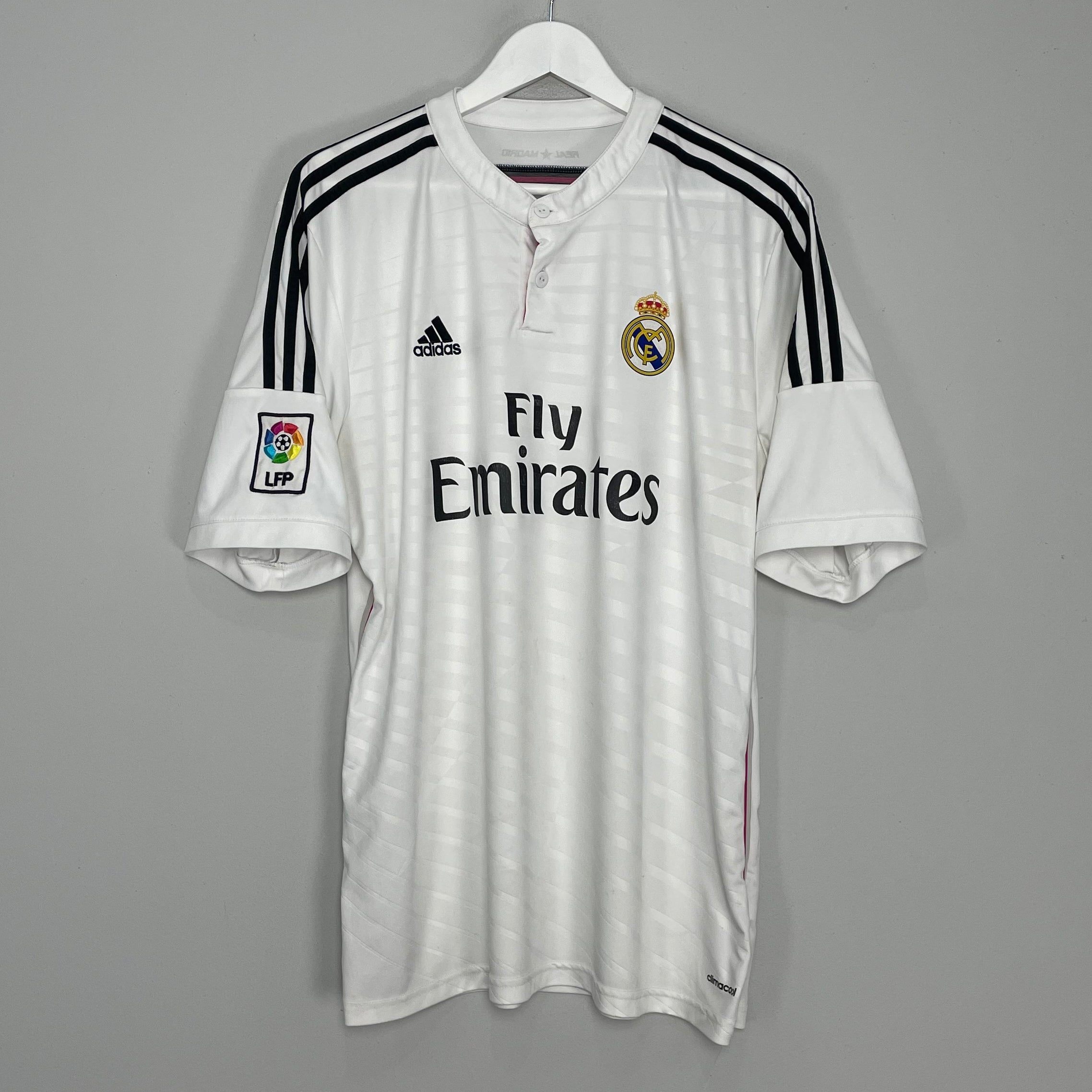 Shop 2014/15 REAL MADRID HOME SHIRT (XL) ADIDAS, classic football shirts, vintage football shirts & retro soccer jerseys at Cult Kits