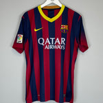 Shop 2013/14 BARCELONA MESSI #10 HOME SHIRT (L) NIKE, classic football shirts, vintage football shirts & retro soccer jerseys at Cult Kits