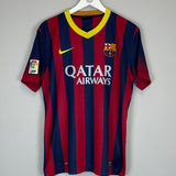 Shop 2013/14 BARCELONA MESSI #10 HOME SHIRT (L) NIKE, classic football shirts, vintage football shirts & retro soccer jerseys at Cult Kits