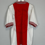 Shop 1996/97 AJAX HOME SHIRT (XL) UMBRO, classic football shirts, vintage football shirts & retro soccer jerseys at Cult Kits