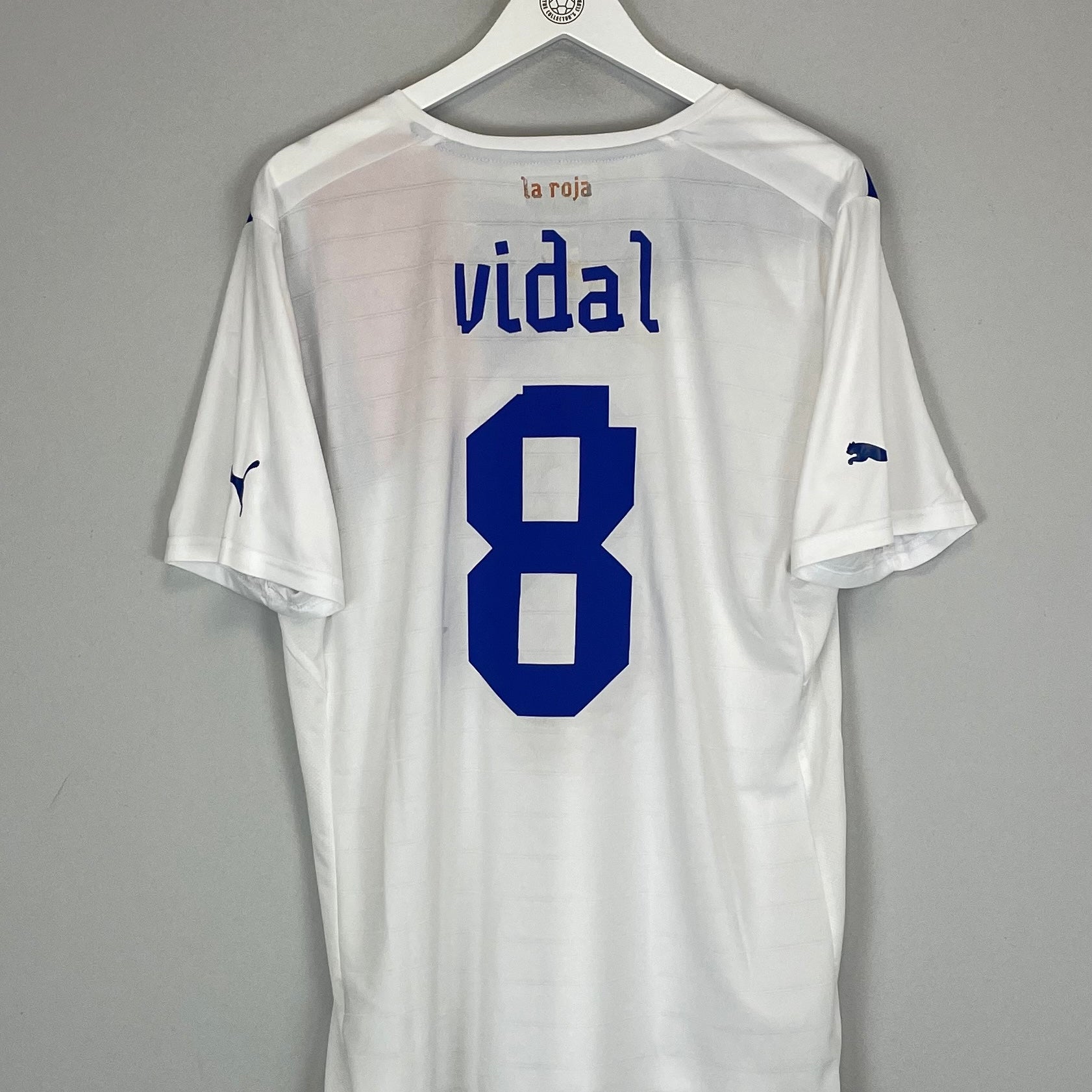 Shop 2012/13 CHILE VIDAL #8 AWAY SHIRT (M) PUMA, classic football shirts, vintage football shirts & retro soccer jerseys at Cult Kits