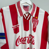 Shop 1997/98 NECAXA HOME SHIRT (L) UMBRO, classic football shirts, vintage football shirts & retro soccer jerseys at Cult Kits