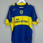Shop 2005/06 BOCA JUNIORS HOME SHIRT (L) NIKE, classic football shirts, vintage football shirts & retro soccer jerseys at Cult Kits