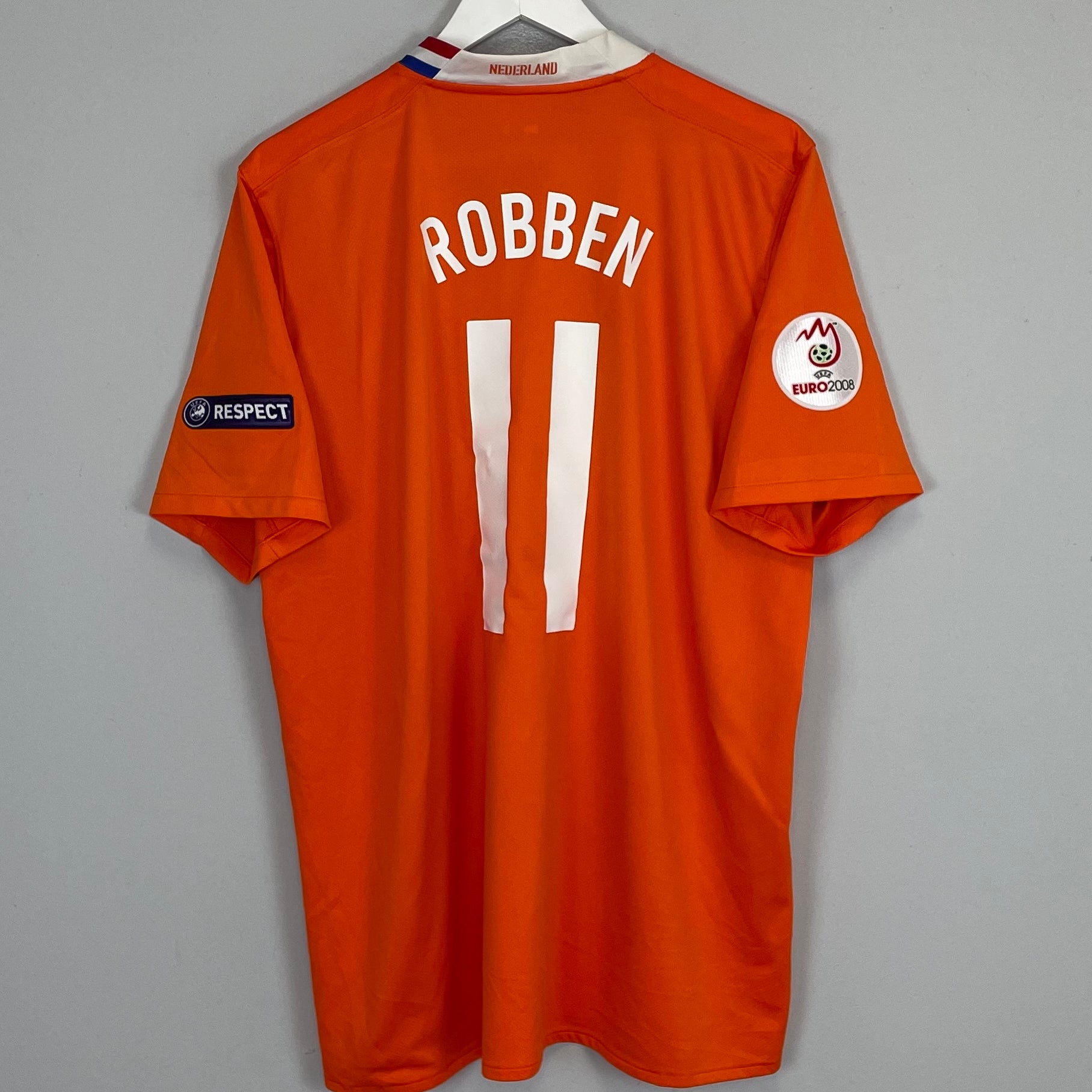 Shop 2008/10 NETHERLANDS ROBBEN #11 HOME SHIRT (XL) NIKE, classic football shirts, vintage football shirts & retro soccer jerseys at Cult Kits