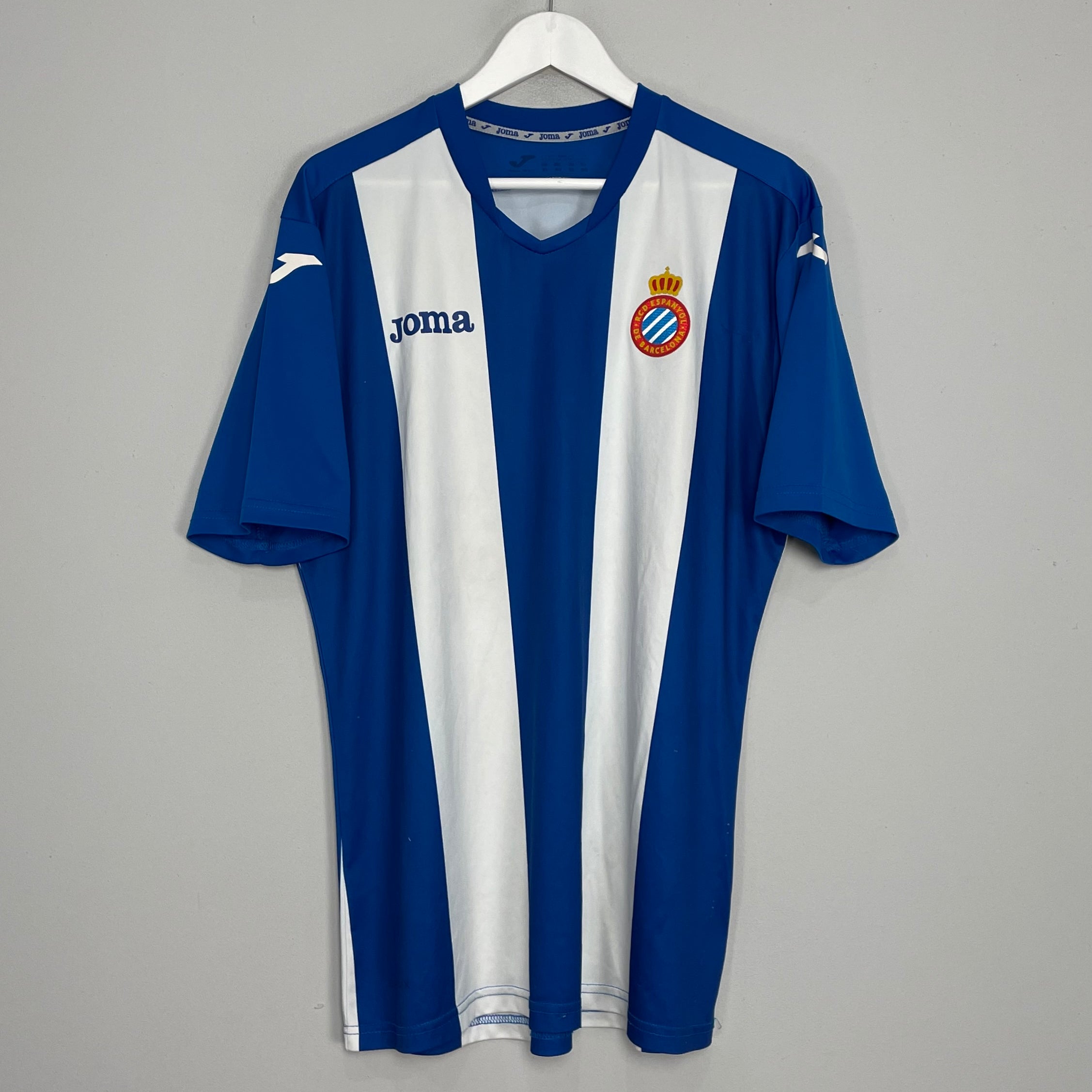Shop 2015/16 ESPANYOL HOME SHIRT (XL) JOMA, classic football shirts, vintage football shirts & retro soccer jerseys at Cult Kits