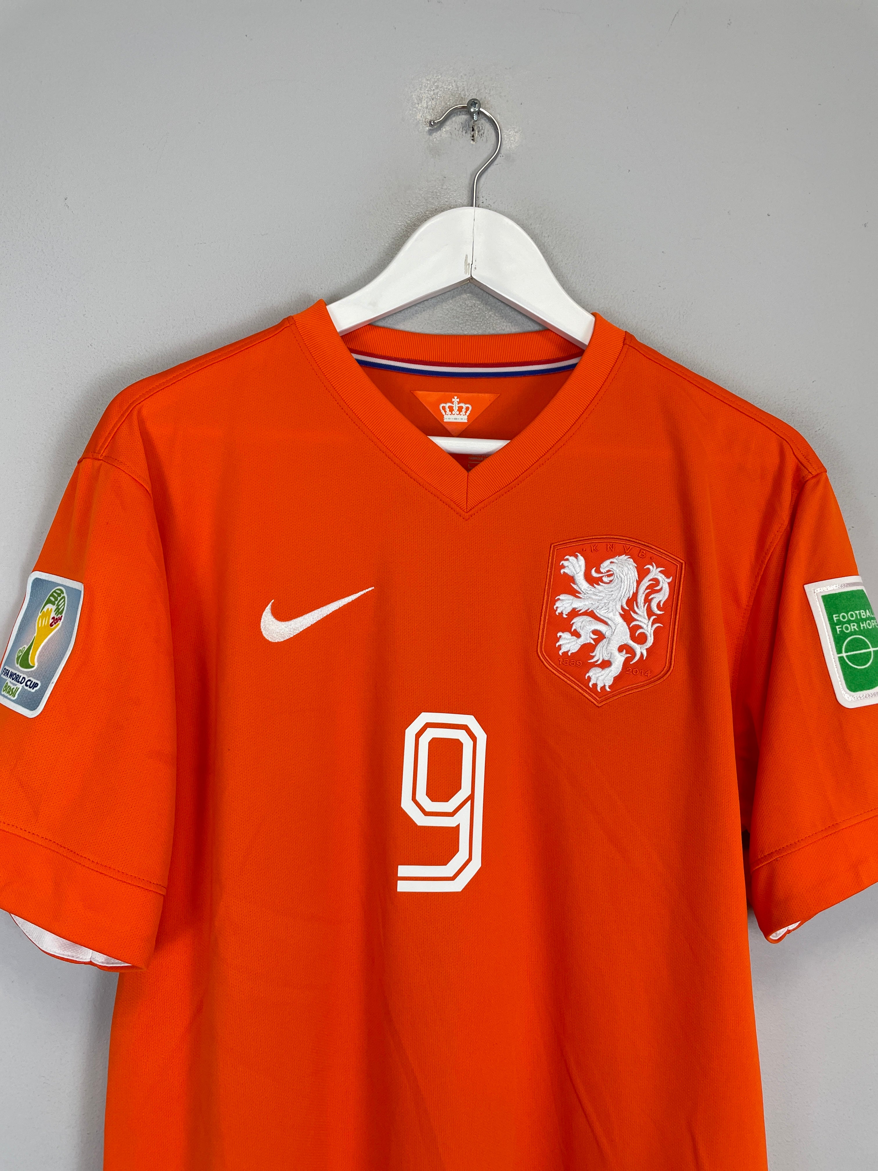 Shop 2014/15 NETHERLANDS V.PERSIE #9 HOME SHIRT (L) NIKE, classic football shirts, vintage football shirts & retro soccer jerseys at Cult Kits