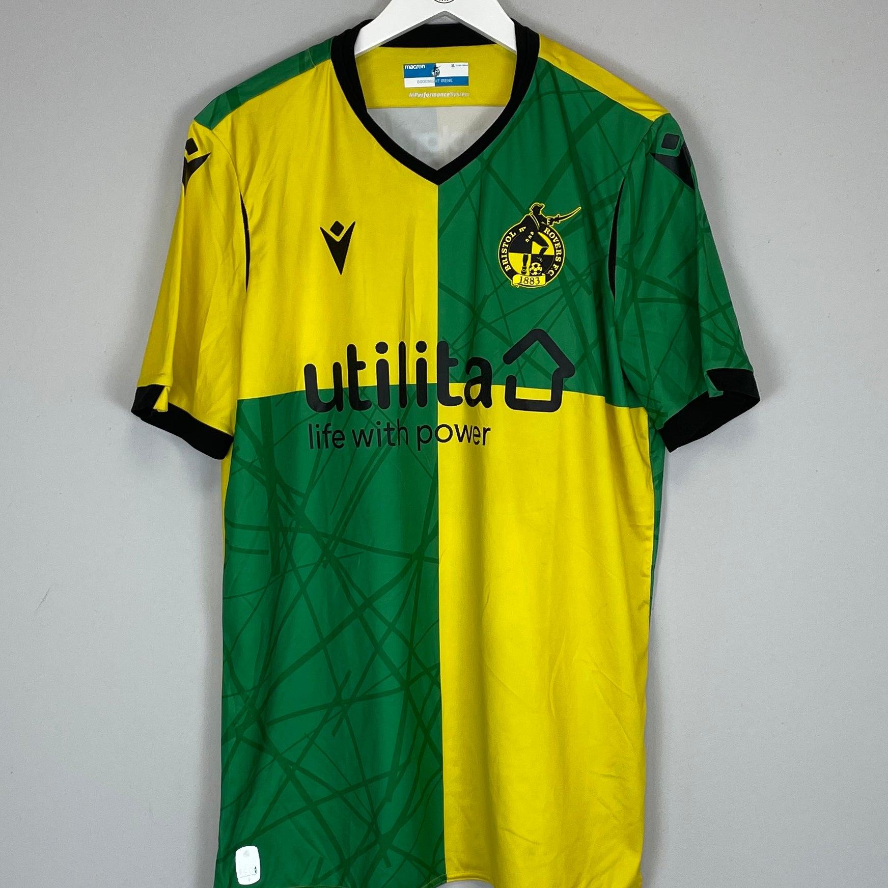 Shop 2021/22 BRISTOL ROVERS AWAY SHIRT (XL) MACRON, classic football shirts, vintage football shirts & retro soccer jerseys at Cult Kits