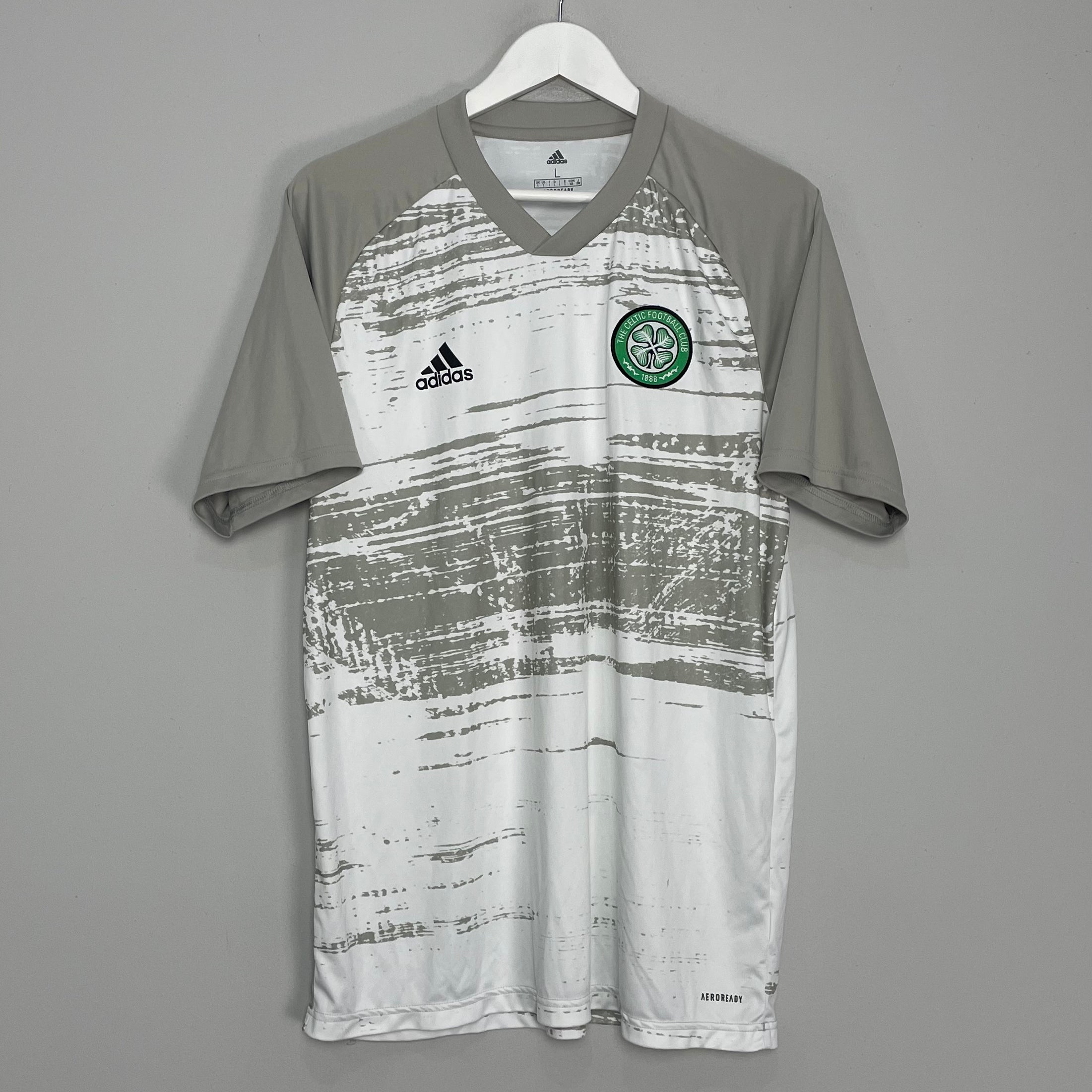 Shop 2020/21 CELTIC TRAINING SHIRT (L) ADIDAS, classic football shirts, vintage football shirts & retro soccer jerseys at Cult Kits