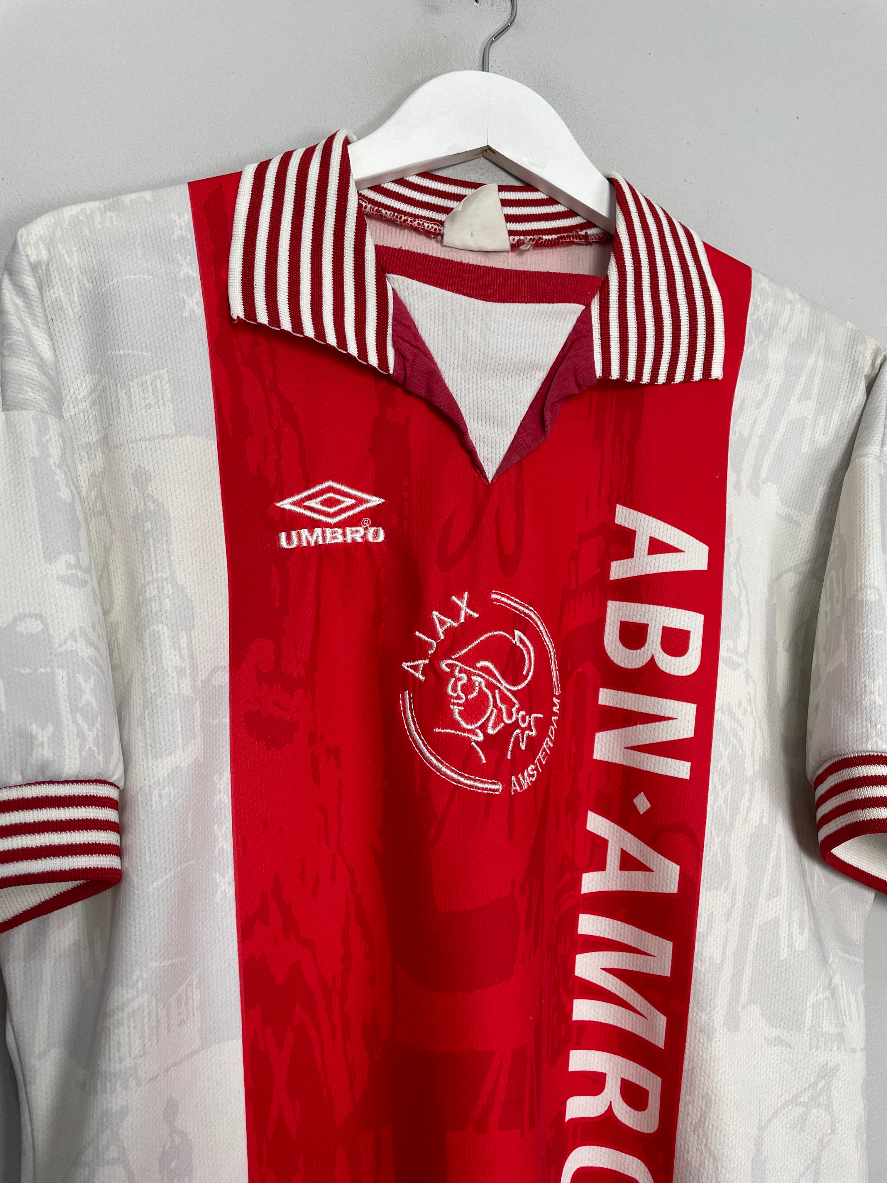 Shop 1996/97 AJAX HOME SHIRT (L) UMBRO, classic football shirts, vintage football shirts & retro soccer jerseys at Cult Kits