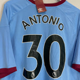 Shop 2020/21 WEST HAM ANTONIO #30 *BNWT* AWAY SHIRT (XXXL) UMBRO, classic football shirts, vintage football shirts & retro soccer jerseys at Cult Kits