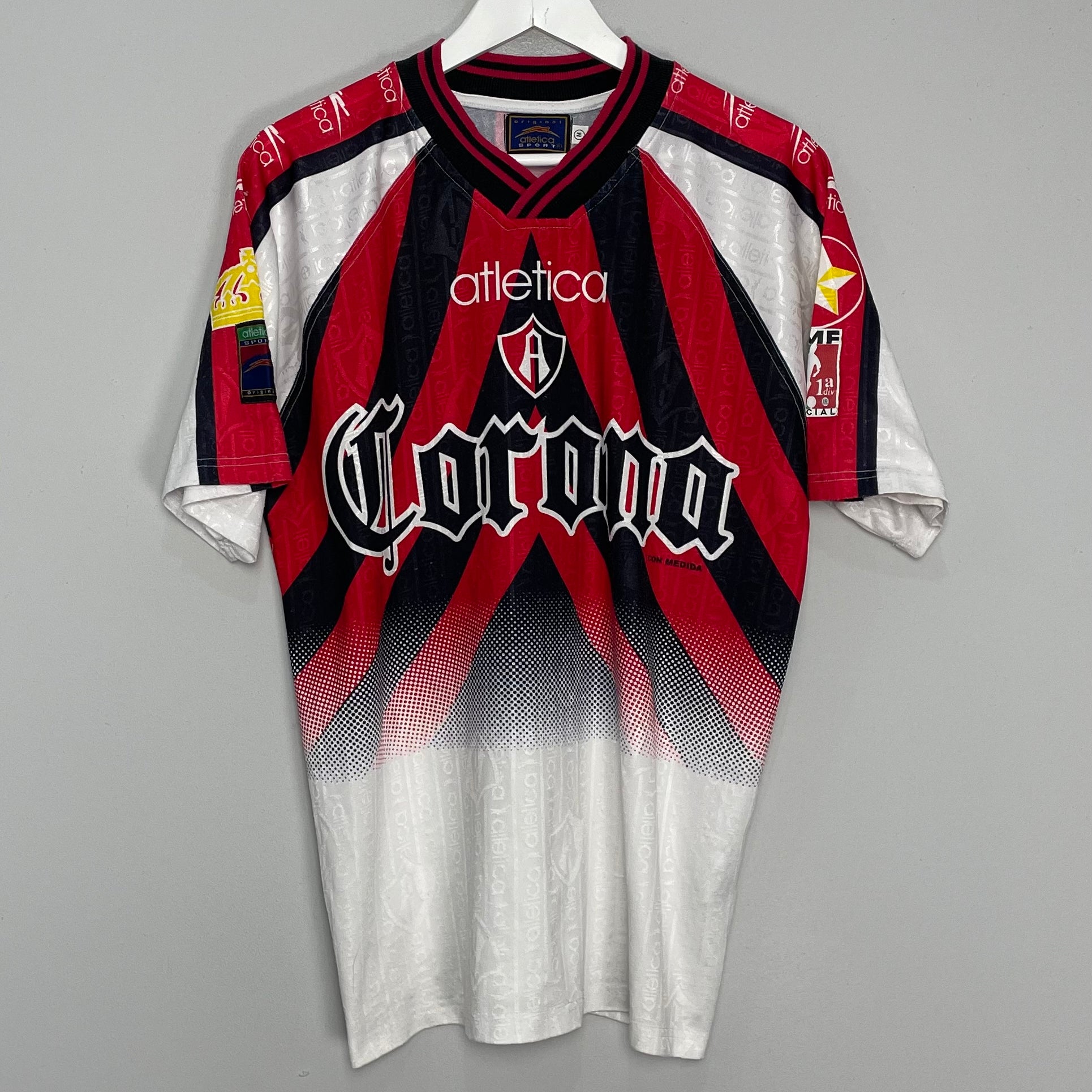 Shop 1997/98 ATLAS AWAY SHIRT (M) ATLETICA, classic football shirts, vintage football shirts & retro soccer jerseys at Cult Kits