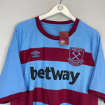 Shop 2020/21 WEST HAM ANTONIO #30 *BNWT* AWAY SHIRT (XXXL) UMBRO, classic football shirts, vintage football shirts & retro soccer jerseys at Cult Kits