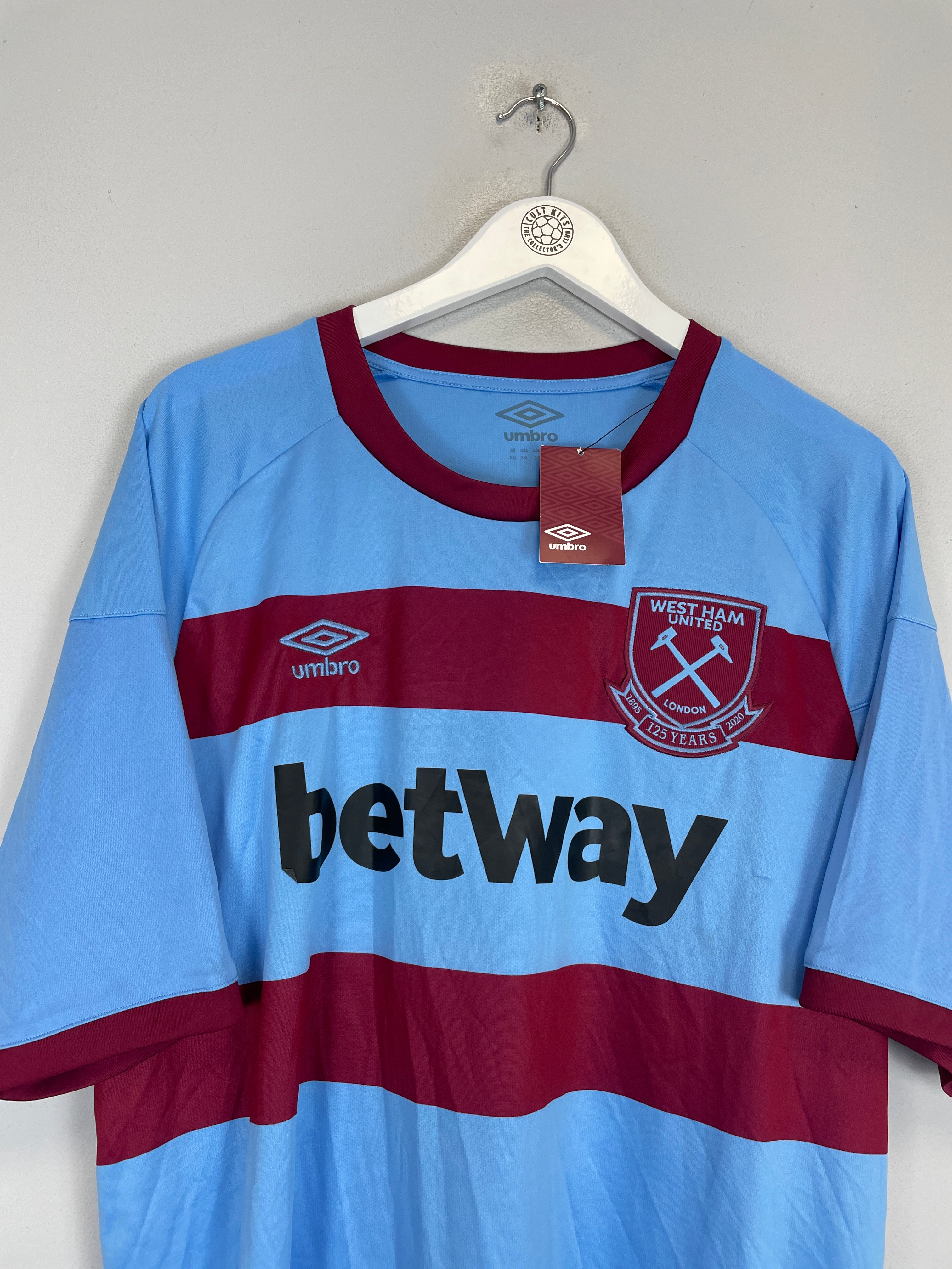 Shop 2020/21 WEST HAM ANTONIO #30 *BNWT* AWAY SHIRT (XXXL) UMBRO, classic football shirts, vintage football shirts & retro soccer jerseys at Cult Kits