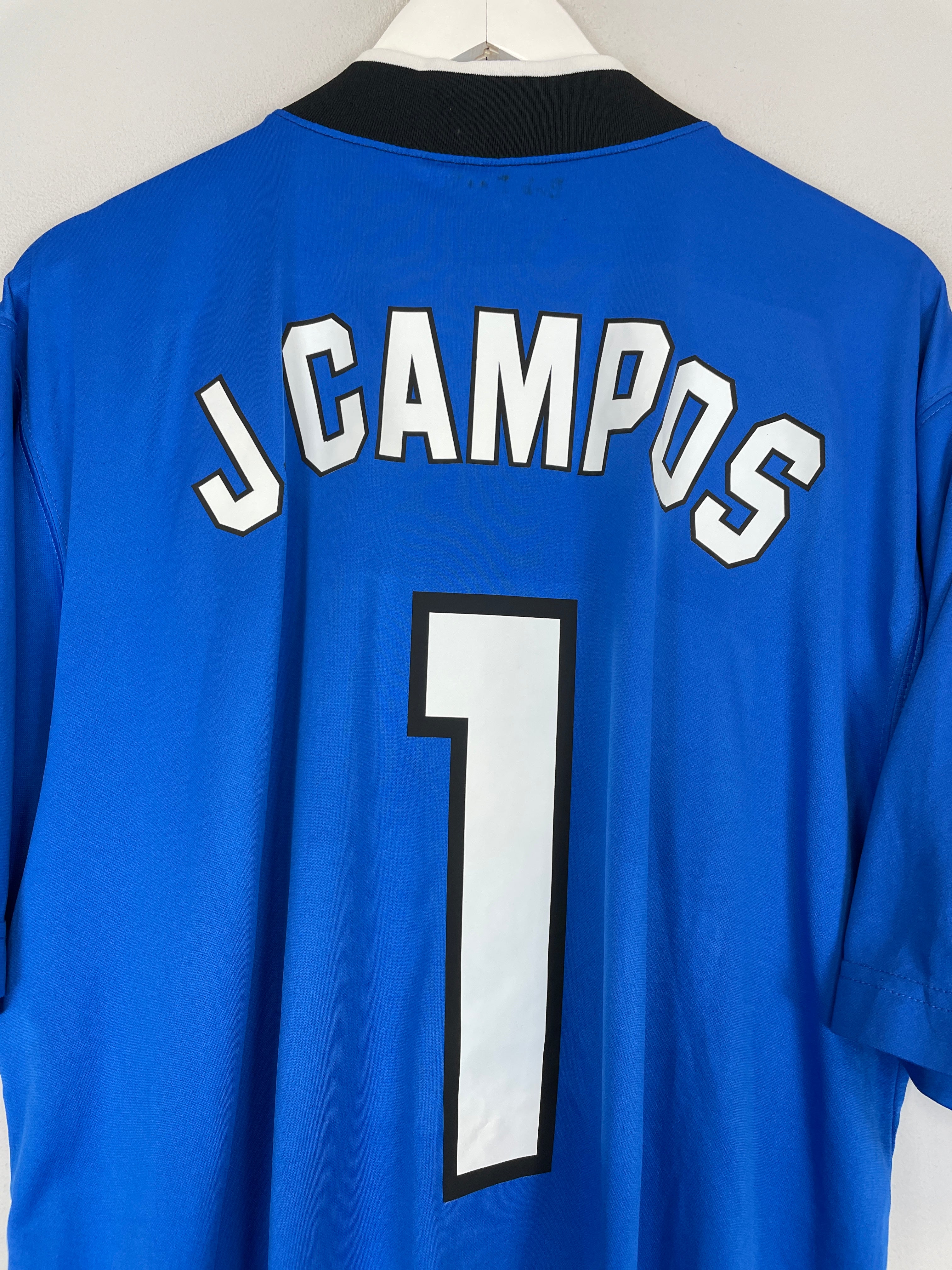 Shop 1997/98 UNAM PUMAS J.CAMPOS #1 GK SHIRT (XL) NIKE, classic football shirts, vintage football shirts & retro soccer jerseys at Cult Kits