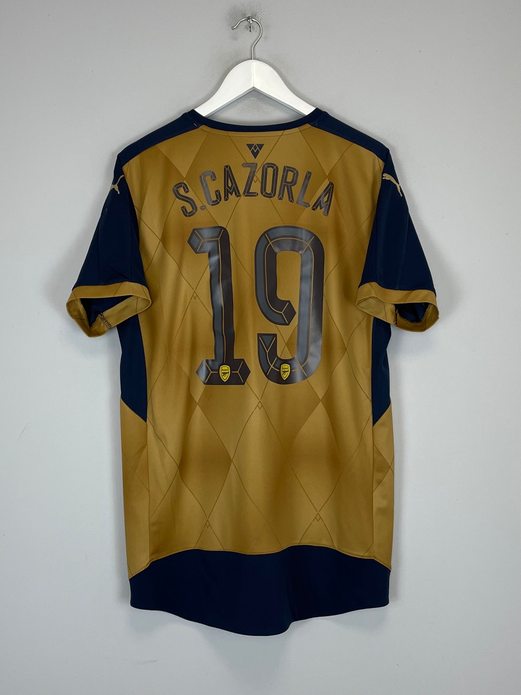 Shop 2015/16 ARSENAL CAZORLA #19 AWAY SHIRT (L) PUMA, classic football shirts, vintage football shirts & retro soccer jerseys at Cult Kits
