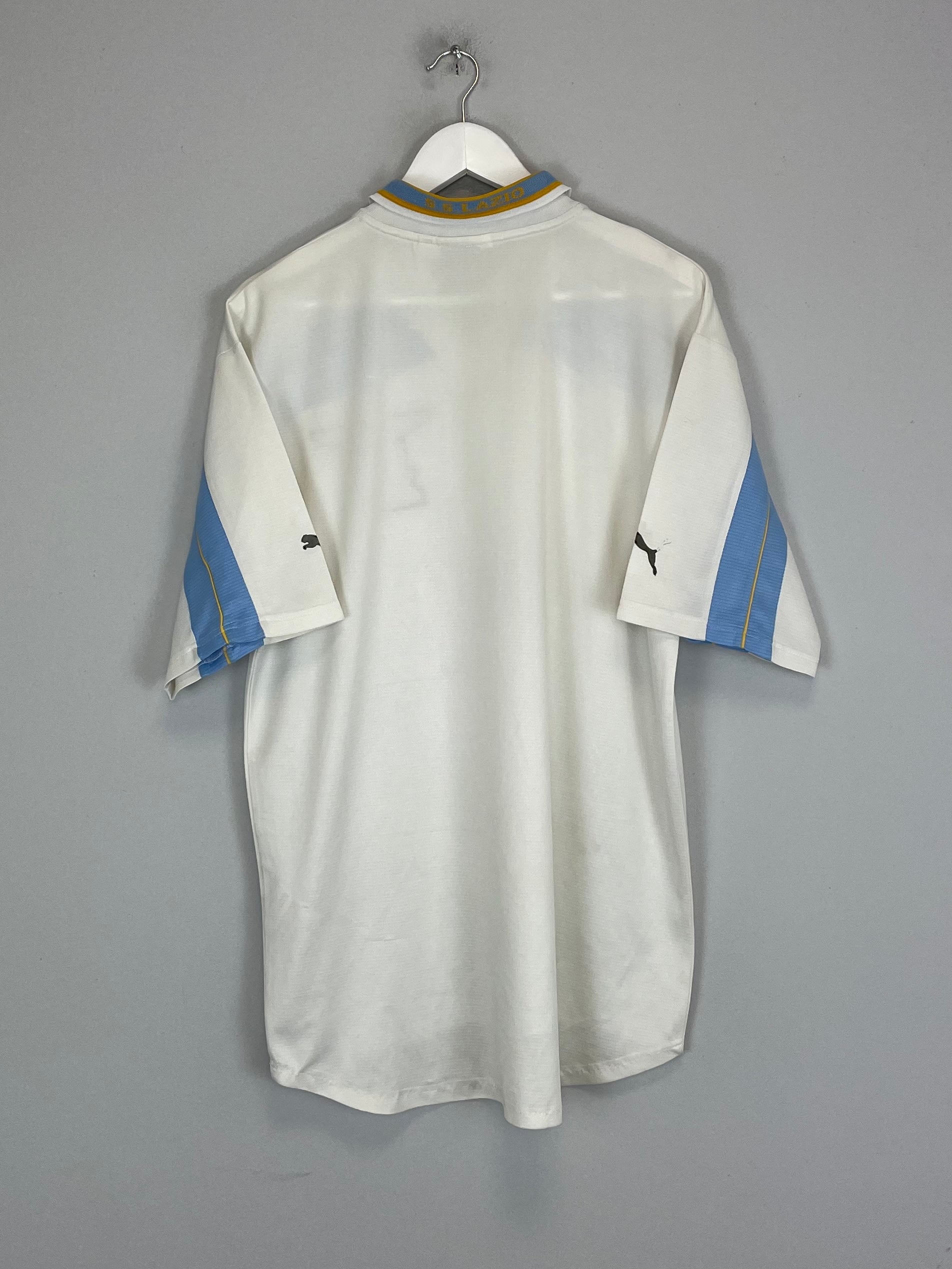 Shop 1999/00 LAZIO CENTENARY AWAY SHIRT (XL) PUMA, classic football shirts, vintage football shirts & retro soccer jerseys at Cult Kits