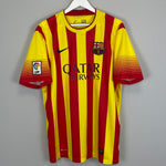 Shop 2013/14 BARCELONA MESSI #10 AWAY SHIRT (L) NIKE, classic football shirts, vintage football shirts & retro soccer jerseys at Cult Kits