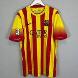 Shop 2013/14 BARCELONA MESSI #10 AWAY SHIRT (L) NIKE, classic football shirts, vintage football shirts & retro soccer jerseys at Cult Kits