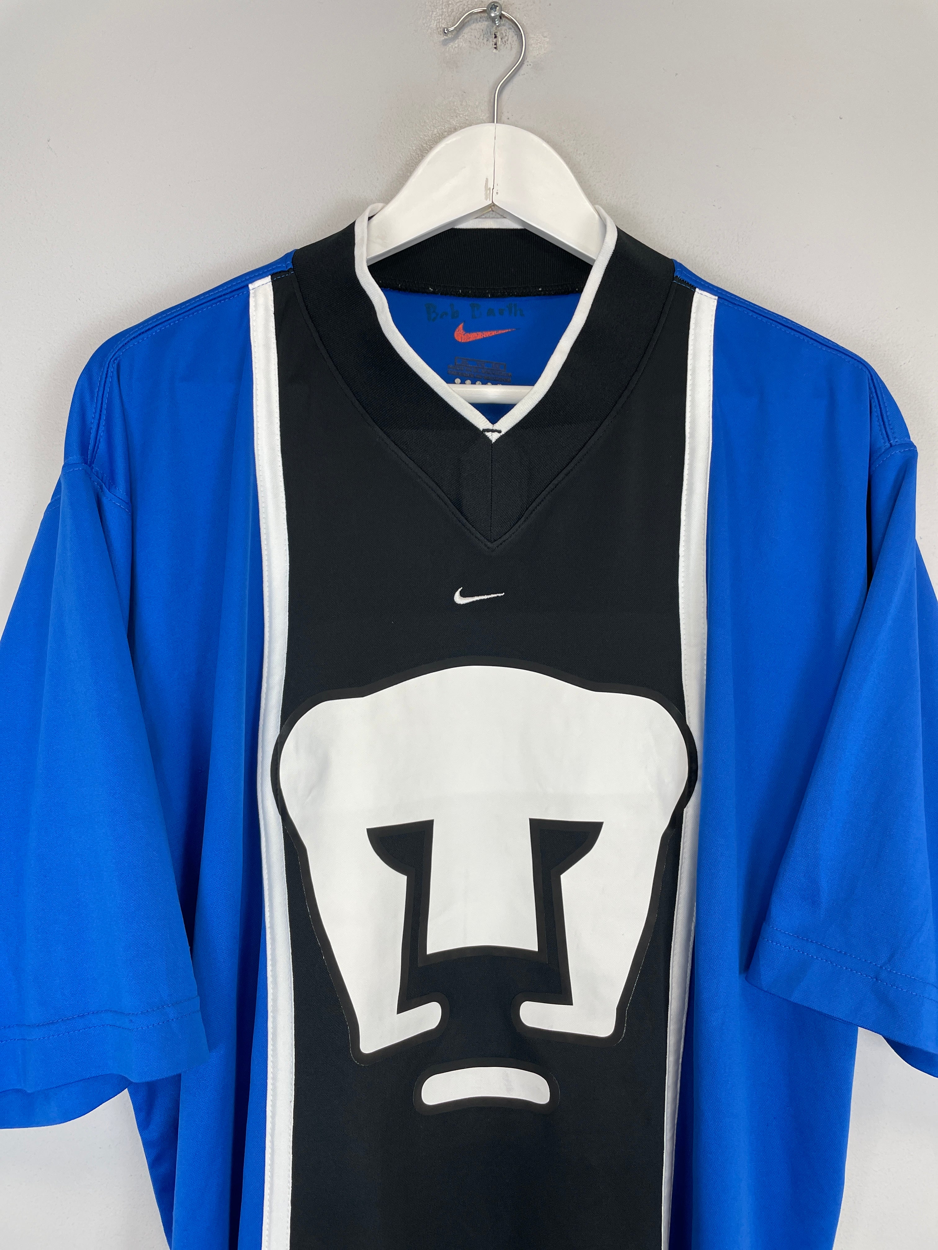 Shop 1997/98 UNAM PUMAS J.CAMPOS #1 GK SHIRT (XL) NIKE, classic football shirts, vintage football shirts & retro soccer jerseys at Cult Kits