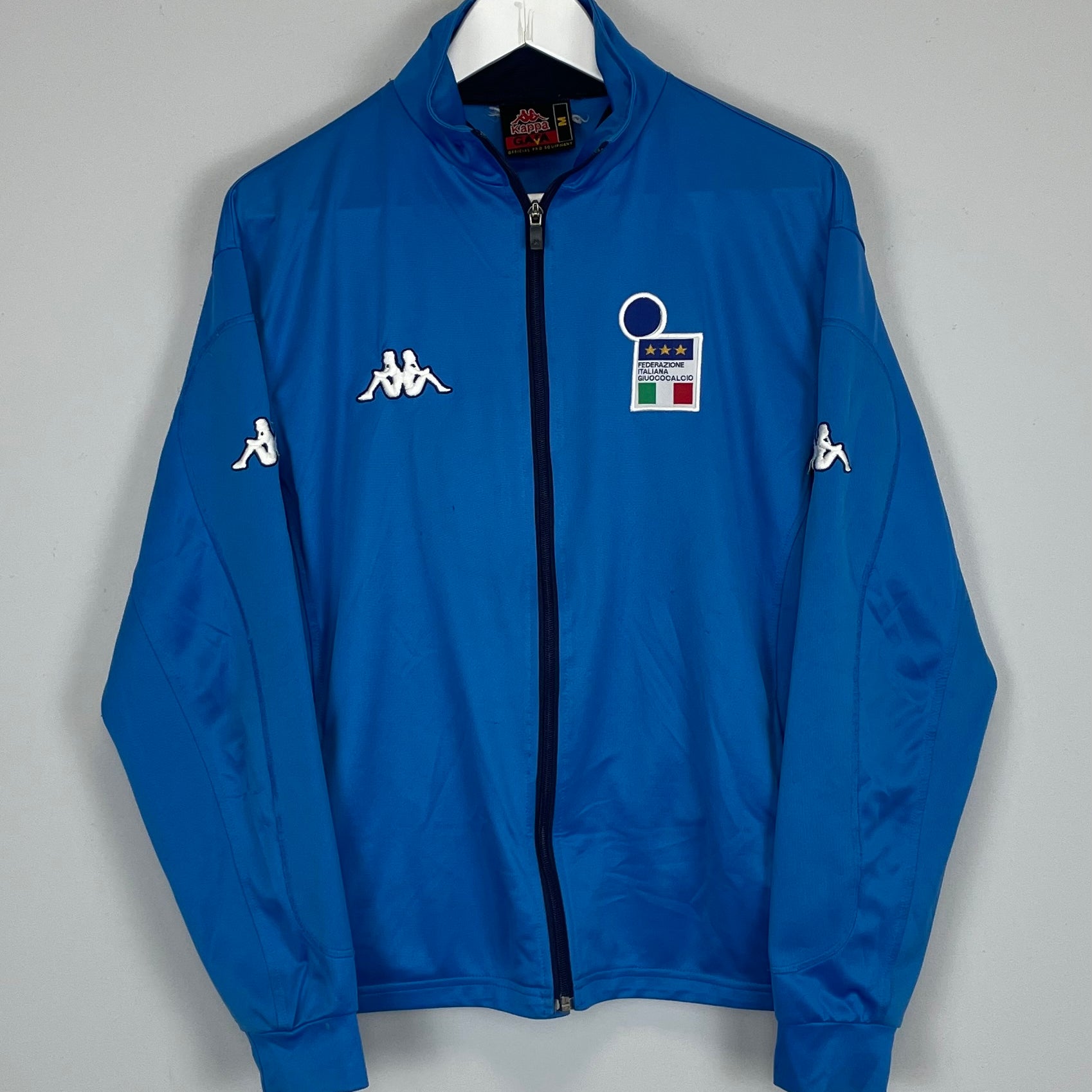 Shop 2002 ITALY TRACK JACKET (M) KAPPA, classic football shirts, vintage football shirts & retro soccer jerseys at Cult Kits