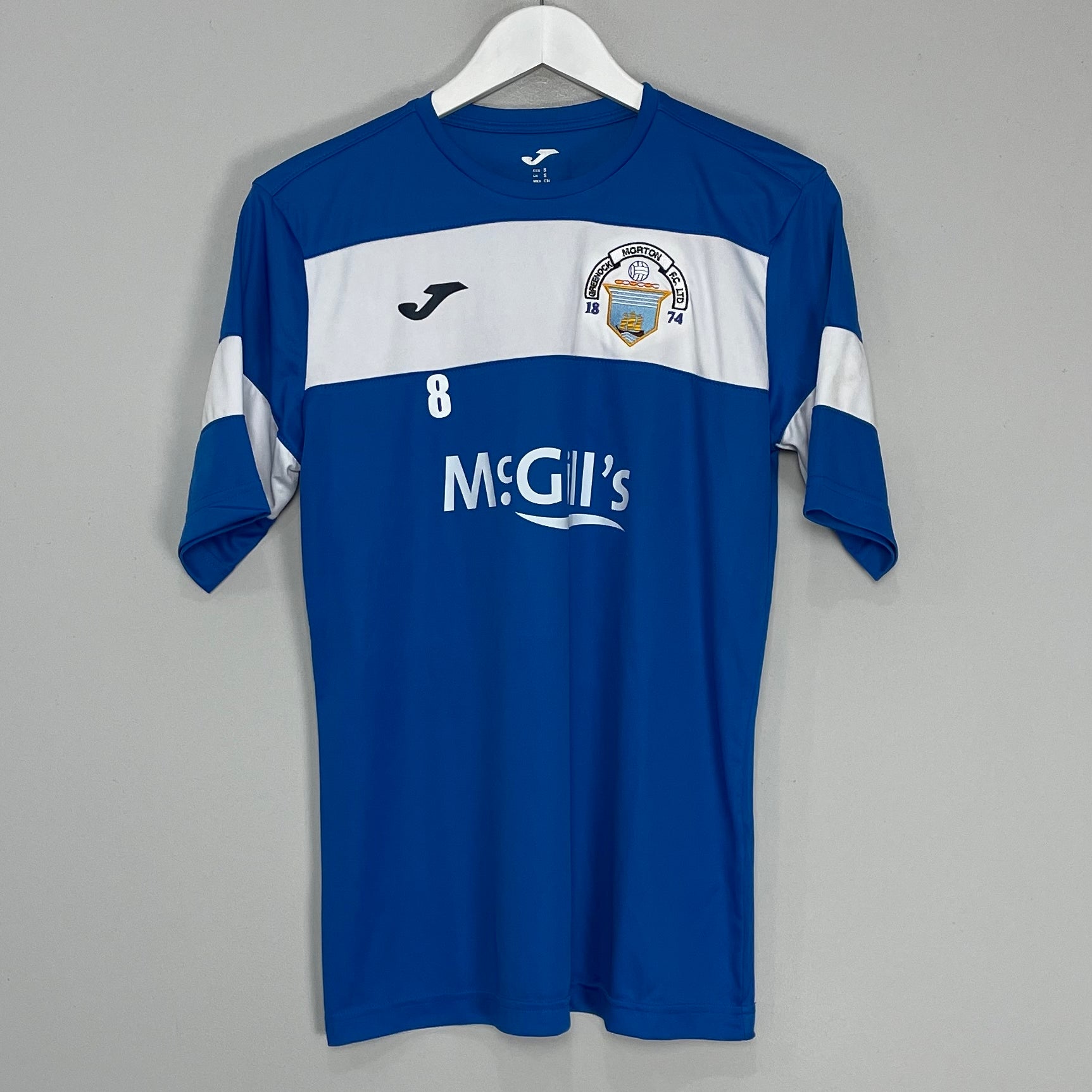 Shop 2022/23 GREENOCK MORTON #8 TRAINING SHIRT (S) JOMA, classic football shirts, vintage football shirts & retro soccer jerseys at Cult Kits