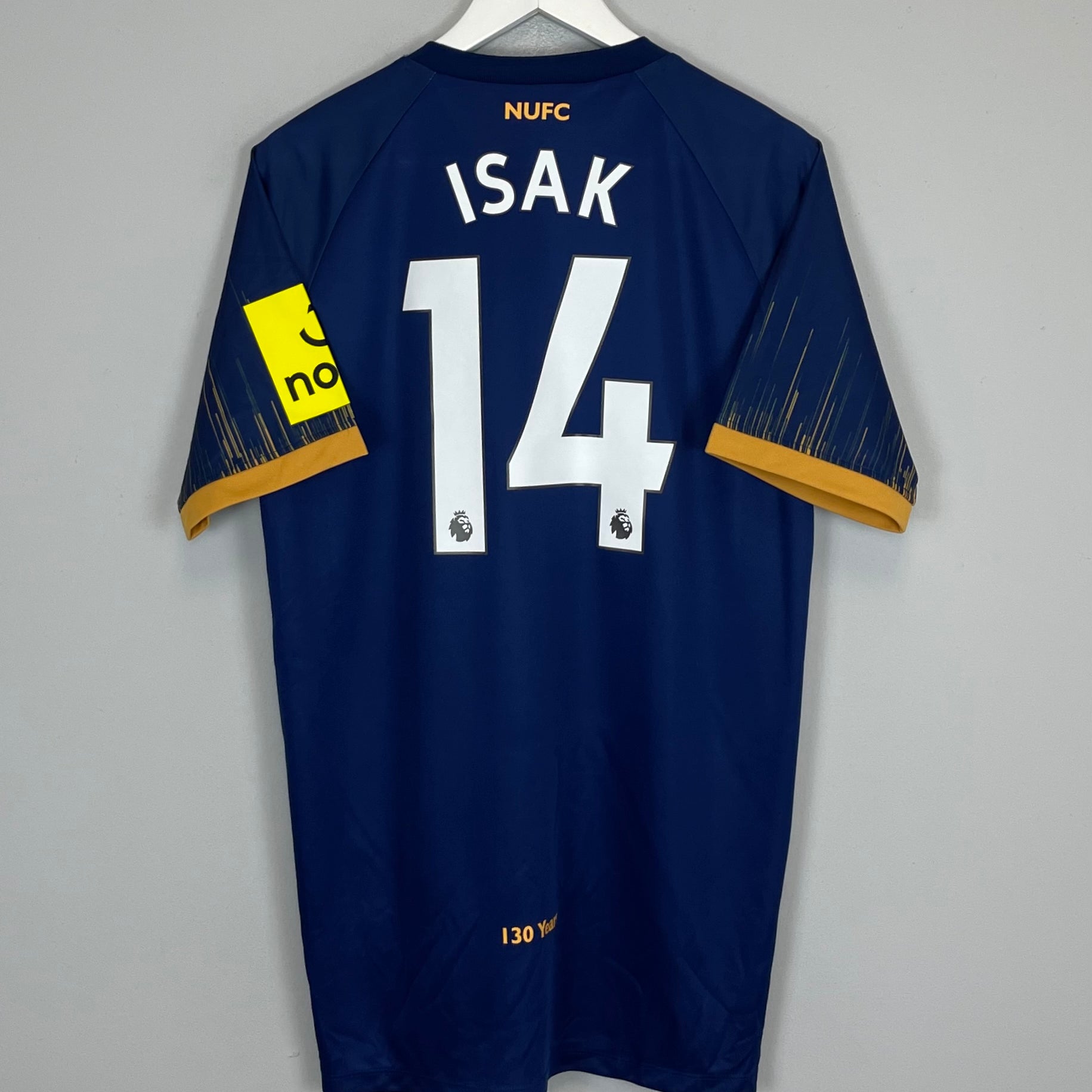 Shop 2022/23 NEWCASTLE UNITED ISAK #14 AWAY SHIRT (L) CASTORE, classic football shirts, vintage football shirts & retro soccer jerseys at Cult Kits
