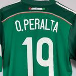Shop 2014/15 MEXICO O.PERALTA #19 HOME SHIRT (M) ADIDAS, classic football shirts, vintage football shirts & retro soccer jerseys at Cult Kits