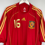 Shop 2008/10 SPAIN LLORENTE #16 HOME SHIRT (XXL) ADIDAS, classic football shirts, vintage football shirts & retro soccer jerseys at Cult Kits