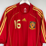 Shop 2008/10 SPAIN LLORENTE #16 HOME SHIRT (XXL) ADIDAS, classic football shirts, vintage football shirts & retro soccer jerseys at Cult Kits