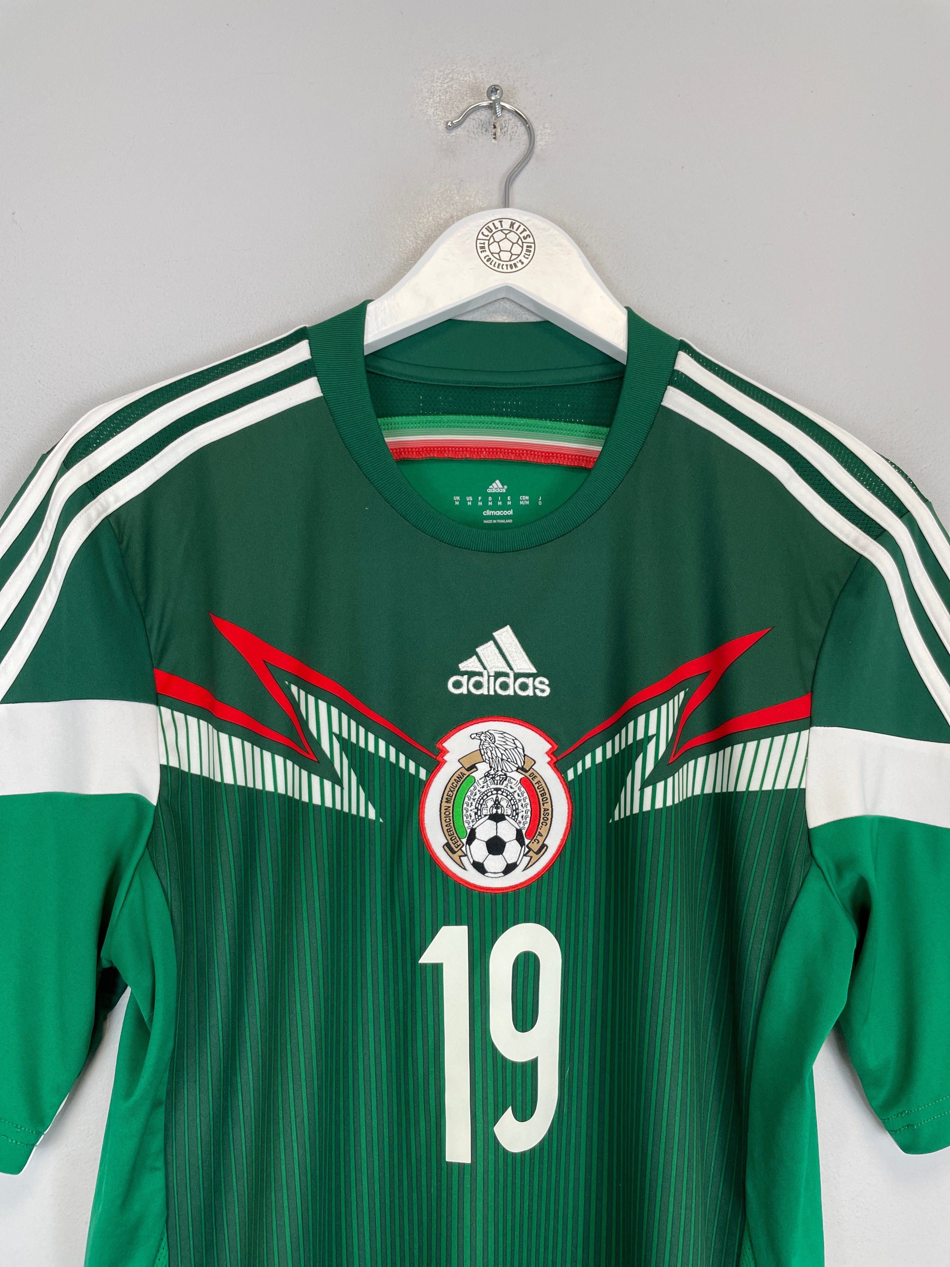 Shop 2014/15 MEXICO O.PERALTA #19 HOME SHIRT (M) ADIDAS, classic football shirts, vintage football shirts & retro soccer jerseys at Cult Kits