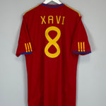 Shop 2009/10 SPAIN XAVI #8 HOME SHIRT (XL) ADIDAS, classic football shirts, vintage football shirts & retro soccer jerseys at Cult Kits