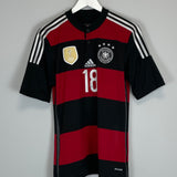 Shop 2014/15 GERMANY KROOS #18 AWAY SHIRT (S) ADIDAS, classic football shirts, vintage football shirts & retro soccer jerseys at Cult Kits