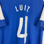 Shop 2013/14 BRAZIL LUIZ #4 AWAY SHIRT (M) NIKE, classic football shirts, vintage football shirts & retro soccer jerseys at Cult Kits