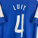 Shop 2013/14 BRAZIL LUIZ #4 AWAY SHIRT (M) NIKE, classic football shirts, vintage football shirts & retro soccer jerseys at Cult Kits