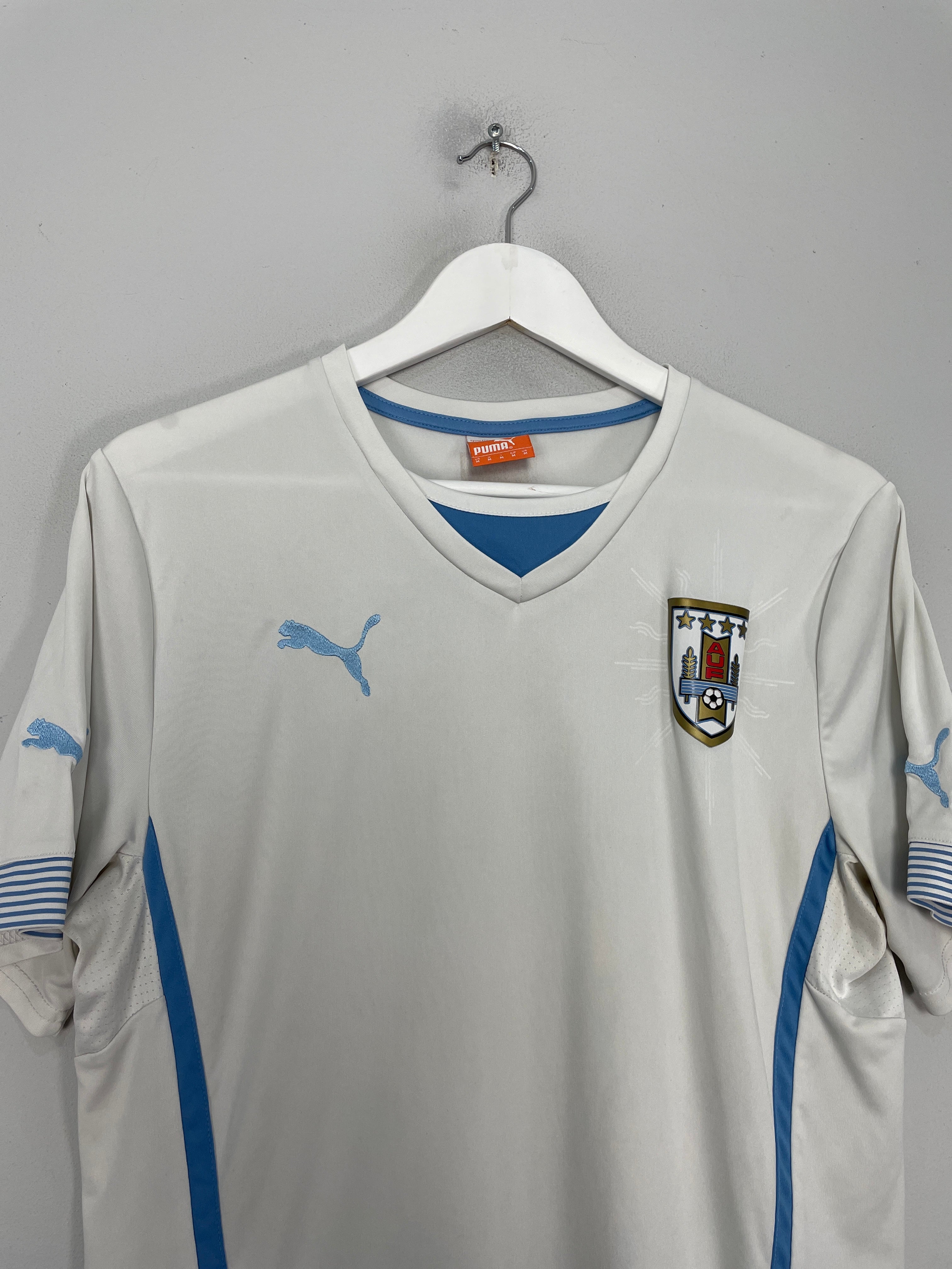 Shop 2014/15 URUGUAY AWAY SHIRT (M) PUMA, classic football shirts, vintage football shirts & retro soccer jerseys at Cult Kits