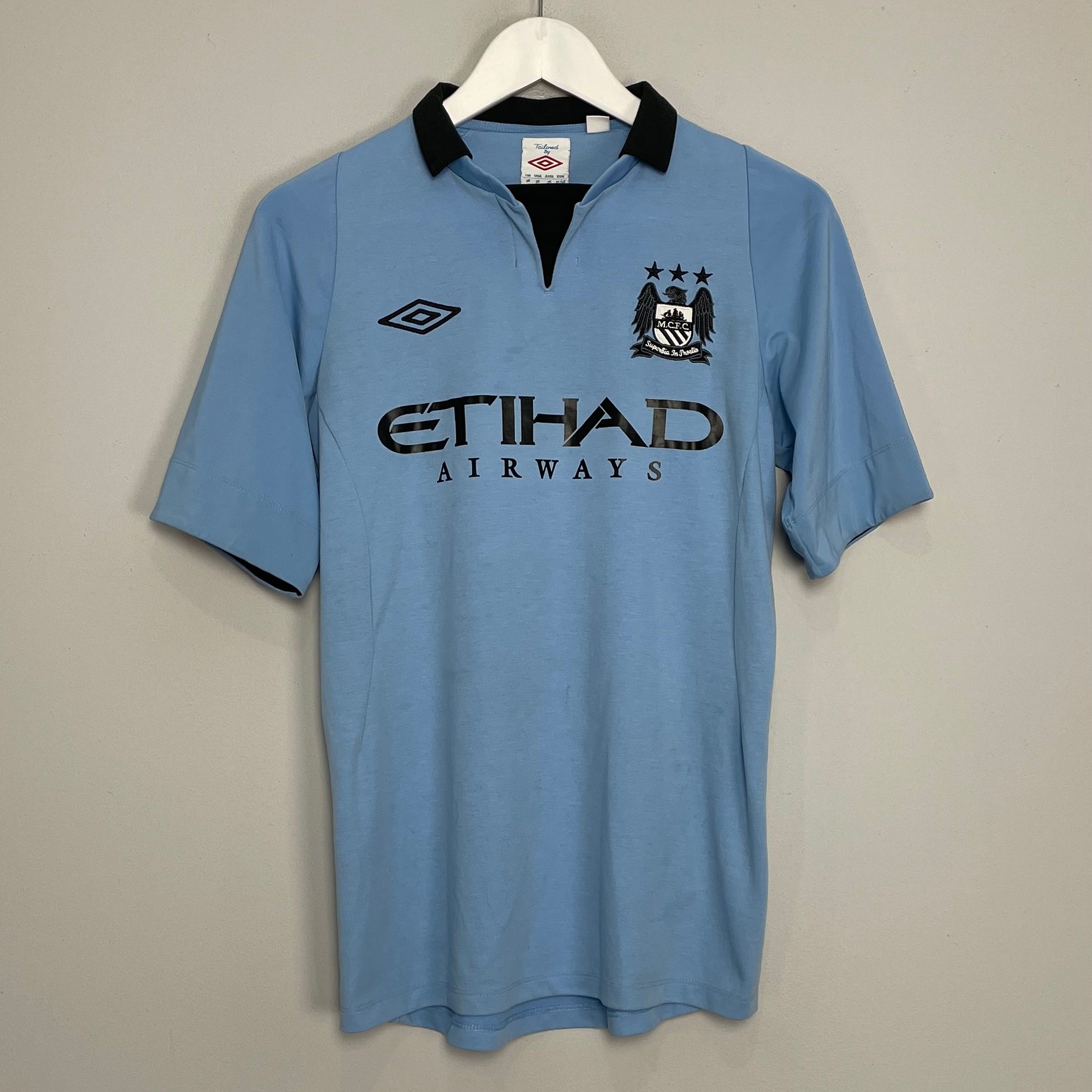 Shop 2012/13 MANCHESTER CITY HART #1 HOME SHIRT (S) UMBRO, classic football shirts, vintage football shirts & retro soccer jerseys at Cult Kits