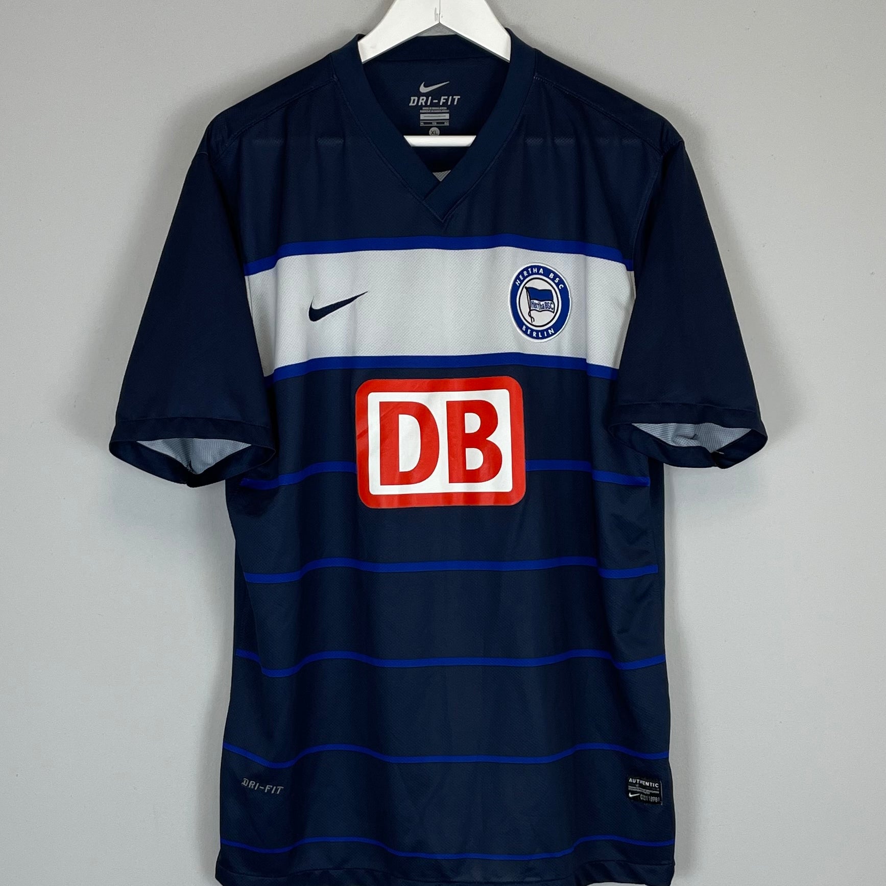Shop 2011/12 HERTHA BERLIN HOME SHIRT (XL) NIKE, classic football shirts, vintage football shirts & retro soccer jerseys at Cult Kits
