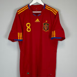 Shop 2009/10 SPAIN XAVI #8 HOME SHIRT (XL) ADIDAS, classic football shirts, vintage football shirts & retro soccer jerseys at Cult Kits