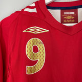 2006/08 ENGLAND ROONEY #9 AWAY SHIRT (S) UMBRO