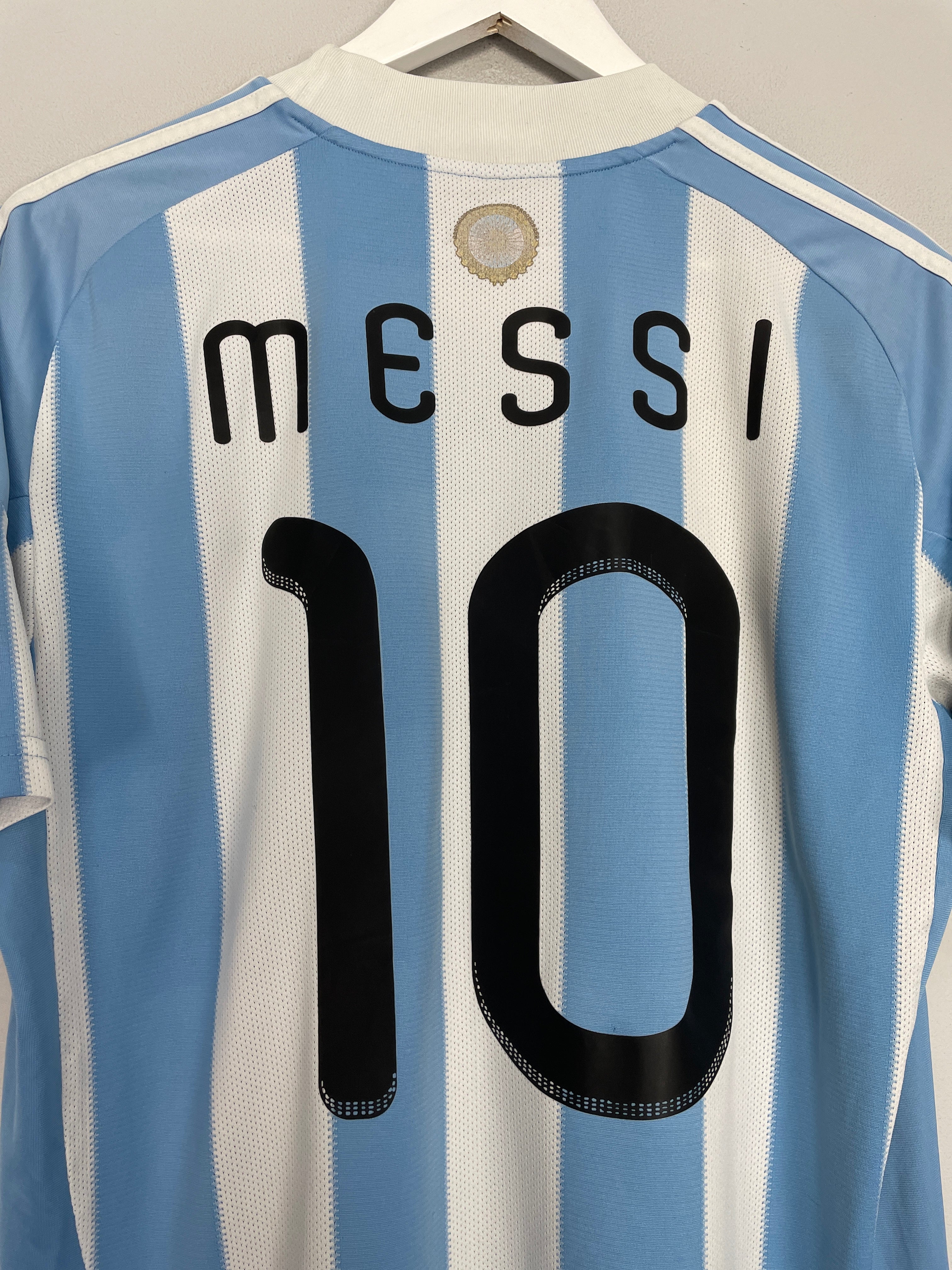 Shop 2010/11 ARGENTINA MESSI #10 HOME SHIRT (L) ADIDAS, classic football shirts, vintage football shirts & retro soccer jerseys at Cult Kits