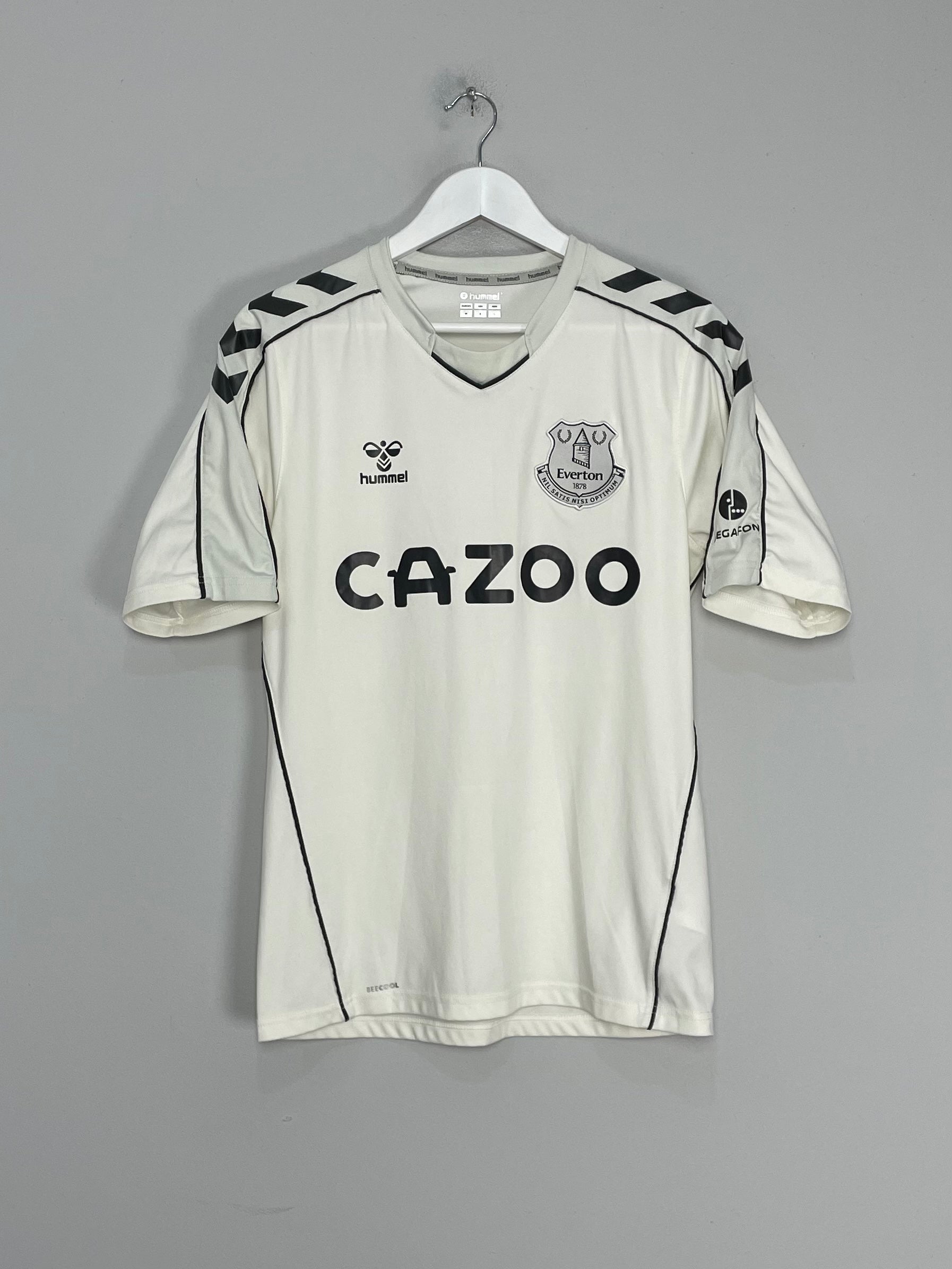 Shop 2022/23 EVERTON TRAINING SHIRT (M) HUMMEL, classic football shirts, vintage football shirts & retro soccer jerseys at Cult Kits