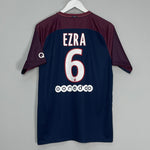 Shop 2017/18 PSG EZRA #6 HOME SHIRT (M) NIKE, classic football shirts, vintage football shirts & retro soccer jerseys at Cult Kits