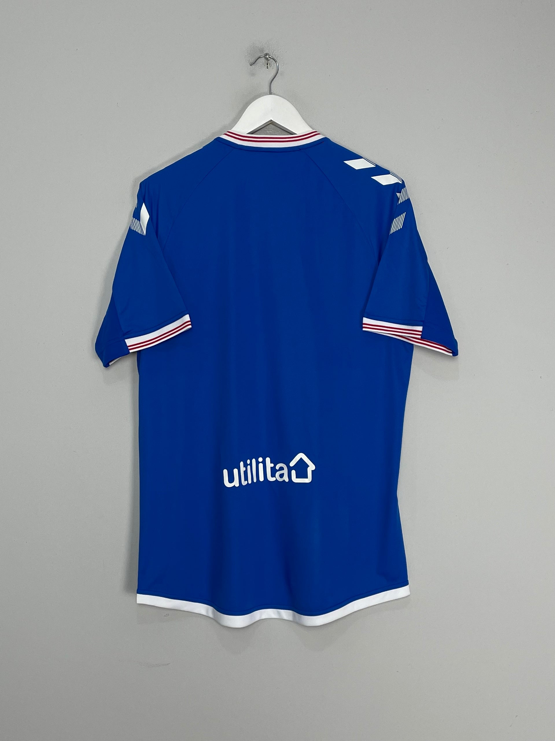 Shop 2019/20 RANGERS HOME SHIRT (XL) HUMMEL, classic football shirts, vintage football shirts & retro soccer jerseys at Cult Kits