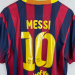 Shop 2013/14 BARCELONA MESSI #10 HOME SHIRT (XL) NIKE, classic football shirts, vintage football shirts & retro soccer jerseys at Cult Kits